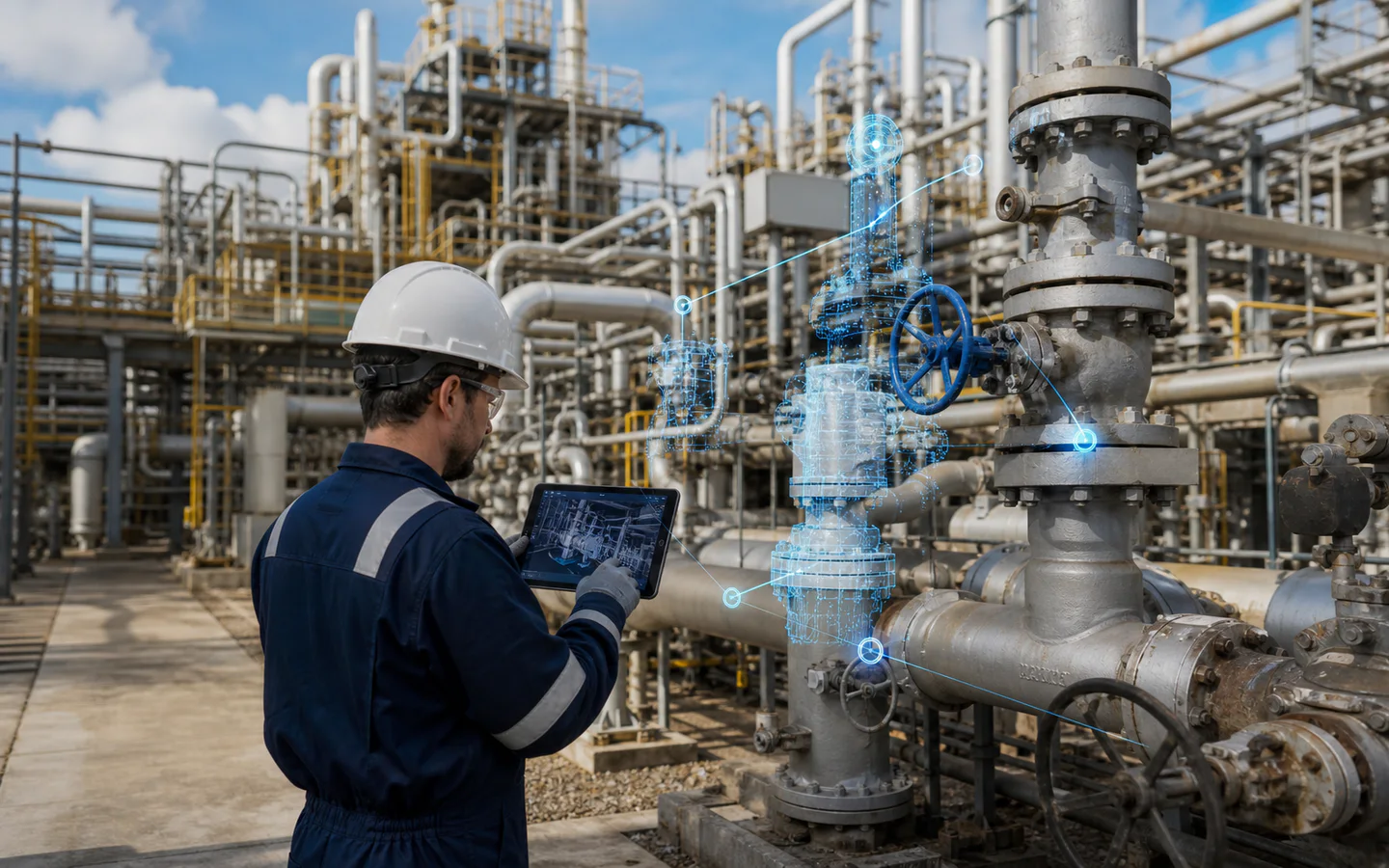 Oil, gas and energy facility solutions solution diagram