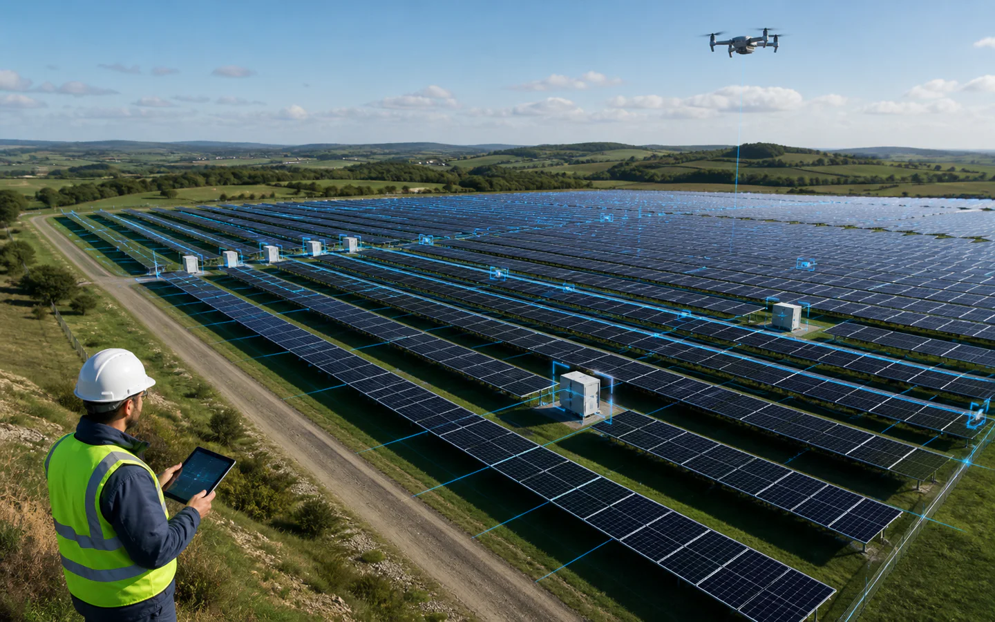 Schematic diagram of photovoltaic and new energy solutions